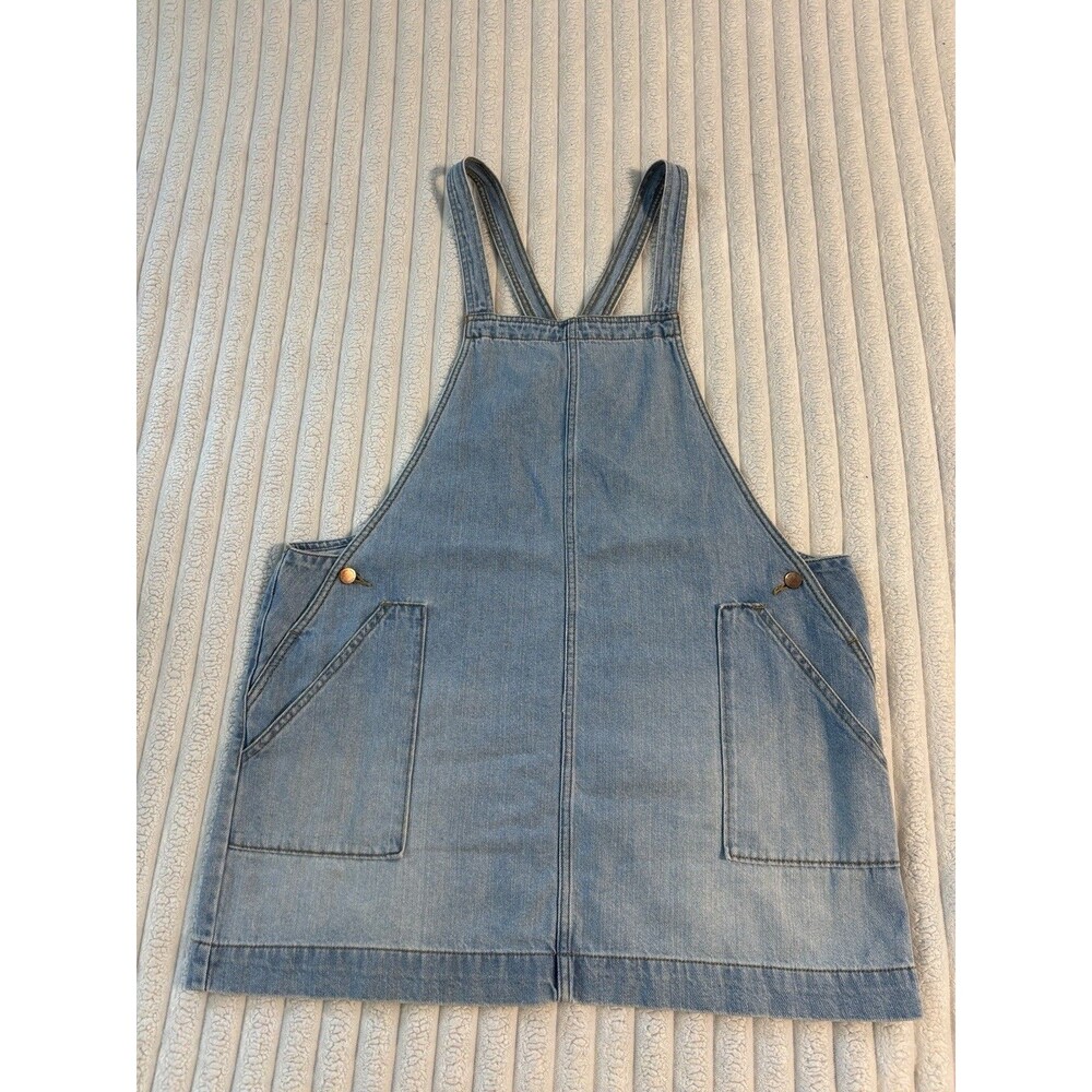 Universal Threads Overall Mini Dress Women's XL Light Blue Denim Fall Layering